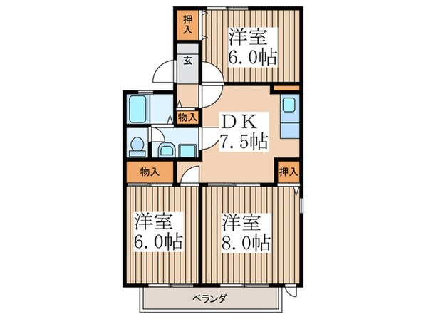 ベッテルの物件間取画像